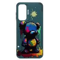 Чехол-накладка для Samsung Galaxy A25 (медведь) (темно-зеленый) - SC335