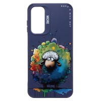 Чехол-накладка для Samsung Galaxy A25 (овечка) (темно-синий) - SC335
