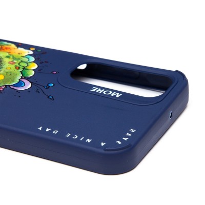 Чехол-накладка для Samsung Galaxy A25 (овечка) (темно-синий) - SC335