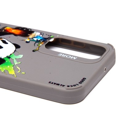 Чехол-накладка для Samsung Galaxy A25 (панда) (серый) - SC335