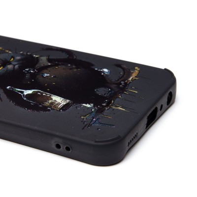 Чехол-накладка для Samsung Galaxy A25 (черный кот) (черный) - SC335