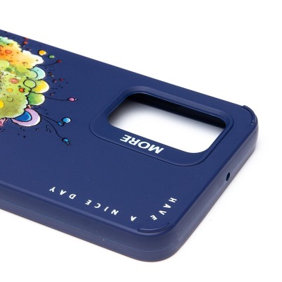 Чехол-накладка для Samsung Galaxy A32 4G (овечка) (темно-синий) - SC335