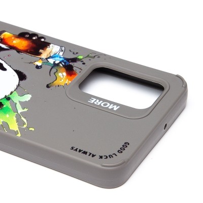 Чехол-накладка для Samsung Galaxy A32 4G (панда) (серый) - SC335