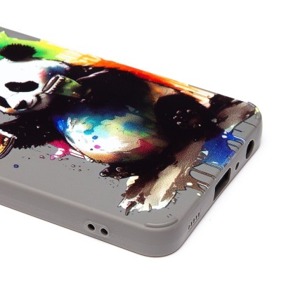 Чехол-накладка для Samsung Galaxy A32 4G (панда) (серый) - SC335