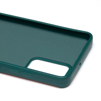 Чехол-накладка для Samsung Galaxy A32 4G (собака) (темно-зеленый) - SC335