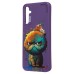 Чехол-накладка для Samsung Galaxy A34 (кот) (фиолетовый) - SC335