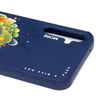 Чехол-накладка для Samsung Galaxy A34 (овечка) (темно-синий) - SC335