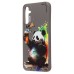 Чехол-накладка для Samsung Galaxy A34 (панда) (серый) - SC335