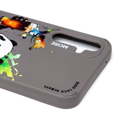 Чехол-накладка для Samsung Galaxy A34 (панда) (серый) - SC335