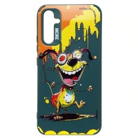 Чехол-накладка для Samsung Galaxy A34 (собака) (темно-зеленый) - SC335