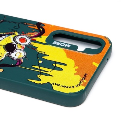 Чехол-накладка для Samsung Galaxy A34 (собака) (темно-зеленый) - SC335