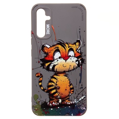 Чехол-накладка для Samsung Galaxy A34 (тигр) (серый) - SC335