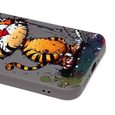 Чехол-накладка для Samsung Galaxy A34 (тигр) (серый) - SC335