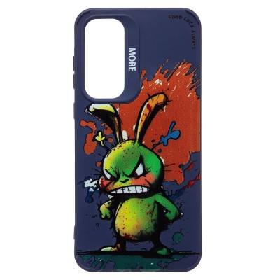 Чехол-накладка для Samsung Galaxy A35 (заяц) (темно-синий) - SC335 Чехол-накладка для Samsung Galaxy A35 (заяц) (темно-синий) - SC335