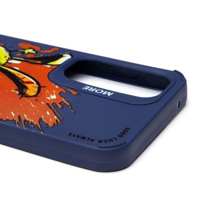 Чехол-накладка для Samsung Galaxy A35 (заяц) (темно-синий) - SC335