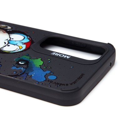 Чехол-накладка для Samsung Galaxy A35 (обезьяна) (черный) - SC335