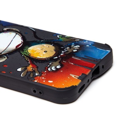 Чехол-накладка для Samsung Galaxy A35 (обезьяна) (черный) - SC335