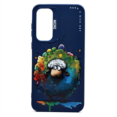 Чехол-накладка для Samsung Galaxy A35 (овечка) (темно-синий) - SC335 Чехол-накладка для Samsung Galaxy A35 (овечка) (темно-синий) - SC335