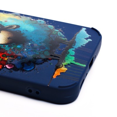 Чехол-накладка для Samsung Galaxy A35 (овечка) (темно-синий) - SC335