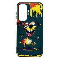 Чехол-накладка для Samsung Galaxy A35 (собака) (темно-зеленый) - SC335