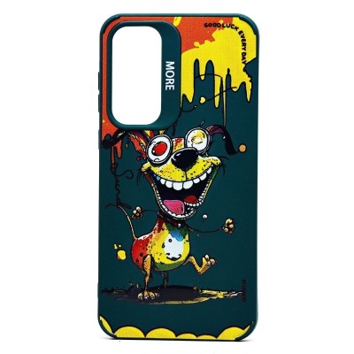Чехол-накладка для Samsung Galaxy A35 (собака) (темно-зеленый) - SC335 Чехол-накладка для Samsung Galaxy A35 (собака) (темно-зеленый) - SC335