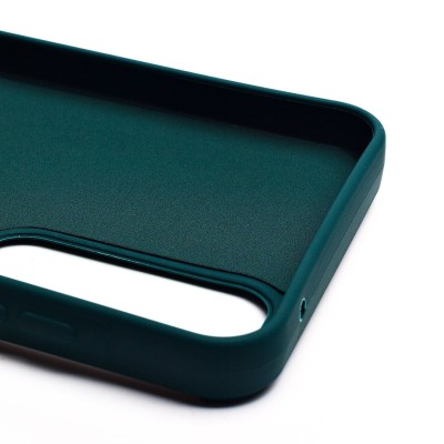 Чехол-накладка для Samsung Galaxy A35 (собака) (темно-зеленый) - SC335