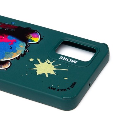 Чехол-накладка для Samsung Galaxy A51 4G (медведь) (темно-зеленый) - SC335 Чехол-накладка для Samsung Galaxy A51 4G (медведь) (темно-зеленый) - SC335