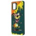 Чехол-накладка для Samsung Galaxy A51 4G (собака) (темно-зеленый) - SC335