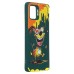 Чехол-накладка для Samsung Galaxy A51 4G (собака) (темно-зеленый) - SC335