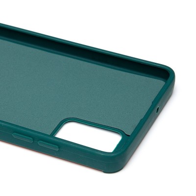 Чехол-накладка для Samsung Galaxy A51 4G (собака) (темно-зеленый) - SC335