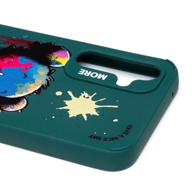 Чехол-накладка для Samsung Galaxy A54 (медведь) (темно-зеленый) - SC335 Чехол-накладка для Samsung Galaxy A54 (медведь) (темно-зеленый) - SC335