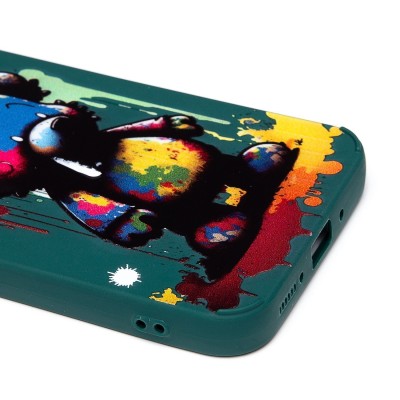 Чехол-накладка для Samsung Galaxy A54 (медведь) (темно-зеленый) - SC335 Чехол-накладка для Samsung Galaxy A54 (медведь) (темно-зеленый) - SC335