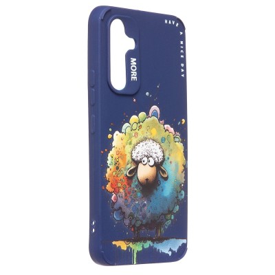 Чехол-накладка для Samsung Galaxy A54 (овечка) (темно-синий) - SC335 Чехол-накладка для Samsung Galaxy A54 (овечка) (темно-синий) - SC335