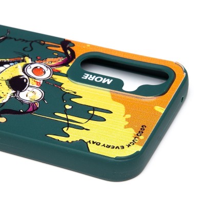 Чехол-накладка для Samsung Galaxy A54 (собака) (темно-зеленый) - SC335 Чехол-накладка для Samsung Galaxy A54 (собака) (темно-зеленый) - SC335