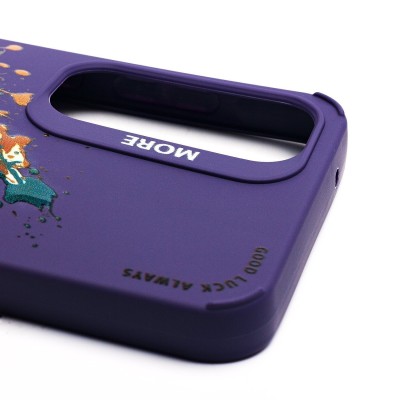 Чехол-накладка для Samsung Galaxy A55 (кот) (фиолетовый) - SC335 Чехол-накладка для Samsung Galaxy A55 (кот) (фиолетовый) - SC335