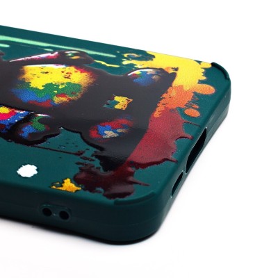 Чехол-накладка для Samsung Galaxy A55 (медведь) (темно-зеленый) - SC335 Чехол-накладка для Samsung Galaxy A55 (медведь) (темно-зеленый) - SC335