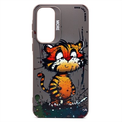 Чехол-накладка для Samsung Galaxy A55 (тигр) (серый) - SC335