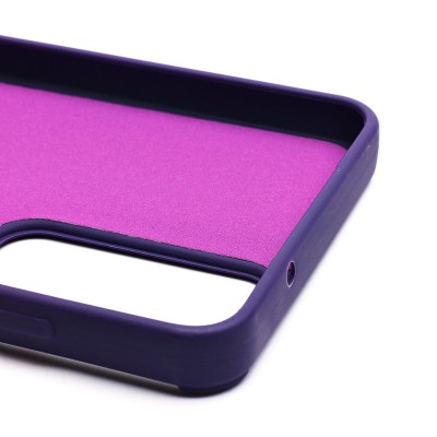 Чехол-накладка для Samsung Galaxy S21FE (кот) (фиолетовый) - SC335 Чехол-накладка для Samsung Galaxy S21FE (кот) (фиолетовый) - SC335