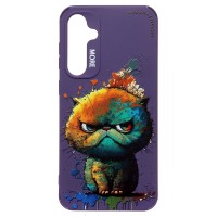 Чехол-накладка для Samsung Galaxy S23 FE (кот) (фиолетовый) - SC335 Чехол-накладка для Samsung Galaxy S23 FE (кот) (фиолетовый) - SC335