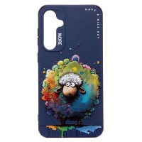 Чехол-накладка для Samsung Galaxy S23 FE (овечка) (темно-синий) - SC335