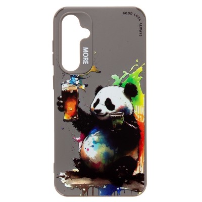 Чехол-накладка для Samsung Galaxy S23 FE (панда) (серый) - SC335