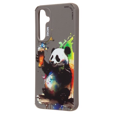 Чехол-накладка для Samsung Galaxy S23 FE (панда) (серый) - SC335 Чехол-накладка для Samsung Galaxy S23 FE (панда) (серый) - SC335