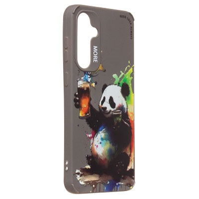 Чехол-накладка для Samsung Galaxy S23 FE (панда) (серый) - SC335 Чехол-накладка для Samsung Galaxy S23 FE (панда) (серый) - SC335