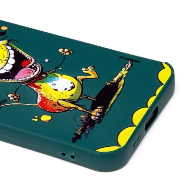 Чехол-накладка для Samsung Galaxy S23 FE (собака) (темно-зеленый) - SC335 Чехол-накладка для Samsung Galaxy S23 FE (собака) (темно-зеленый) - SC335