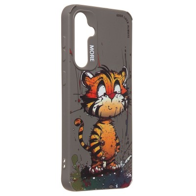 Чехол-накладка для Samsung Galaxy S23 FE (тигр) (серый) - SC335 Чехол-накладка для Samsung Galaxy S23 FE (тигр) (серый) - SC335