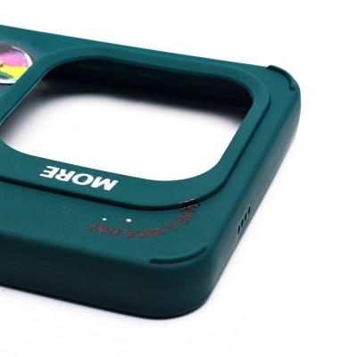 Чехол-накладка для Tecno Pop 8 (медведь) (темно-зеленый) - SC335