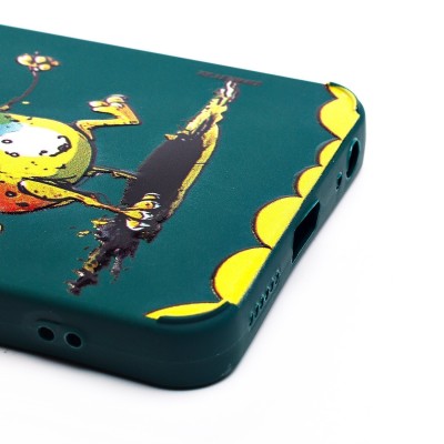 Чехол-накладка для Tecno Pop 8 (собака) (темно-зеленый) - SC335