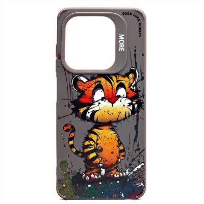 Чехол-накладка для Tecno Pop 8 (тигр) (серый) - SC335