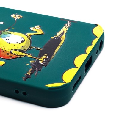 Чехол-накладка для Tecno Spark 10 4G (собака) (темно-зеленый) - SC335