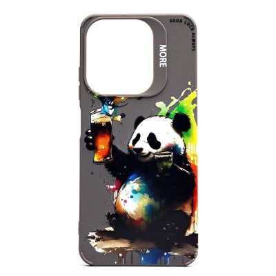 Чехол-накладка для Tecno Spark 10C (панда) (серый) - SC335